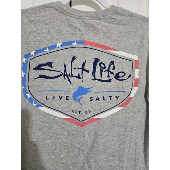 Salt life small unisex grey tshirt - Picture 4 of 7